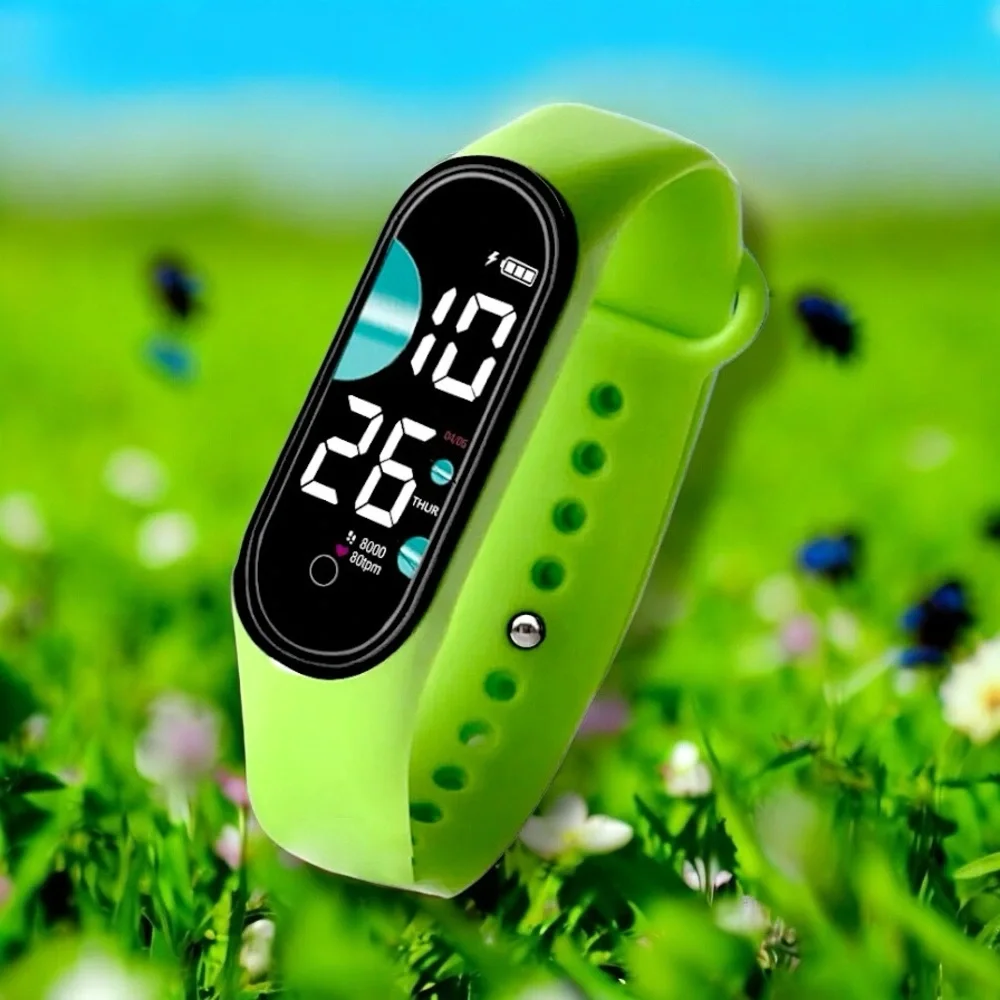 Green Fitness Tracker Smartwatch